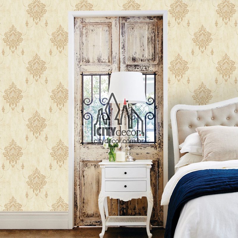 Adesivo papel de parede damasco clássico Papel de parede damasco clássico