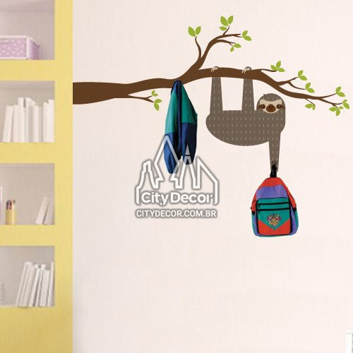 Adesivo de parede Bicho preguiça Adesivo de parede Bicho preguiça