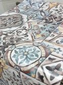 Adesivo papel de parede azulejo antigo mosaico