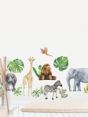 Adesivo de parede infantil safári