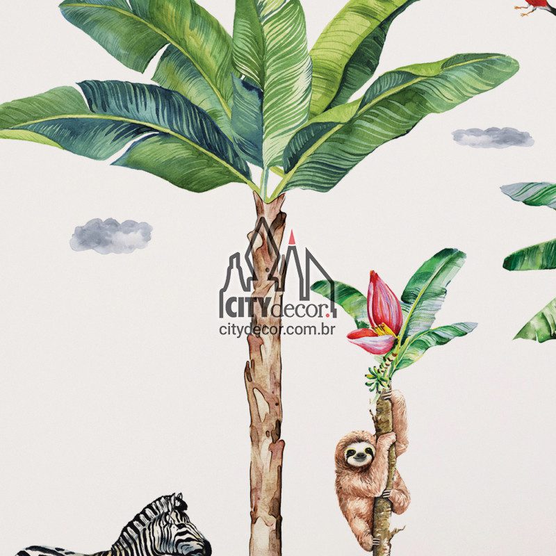 Adesivo de parede selva Adesivo de parede selva
