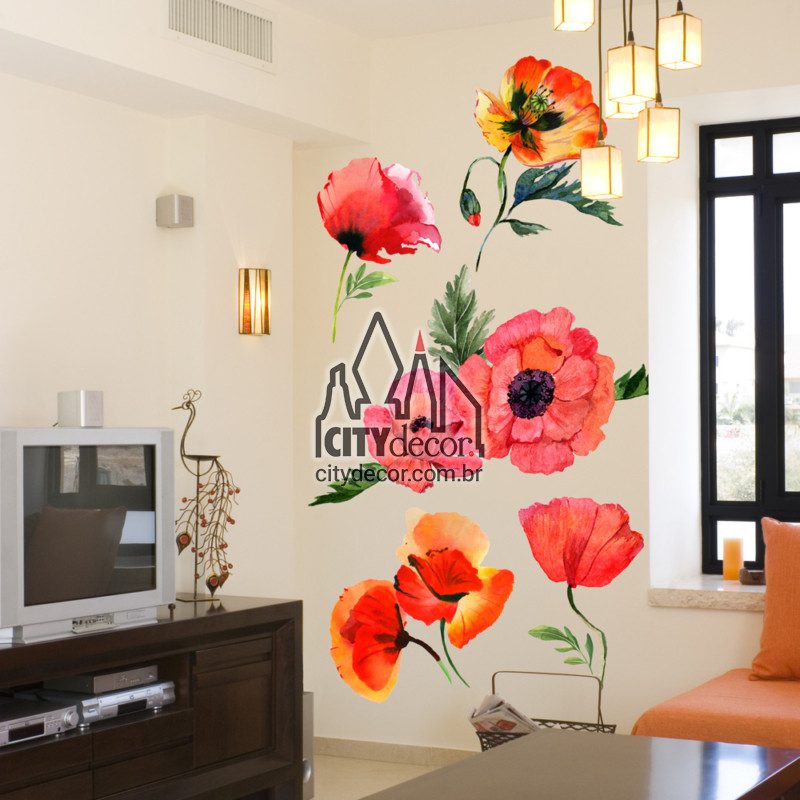 Adesivo de parede flores Adesivo de parede flores