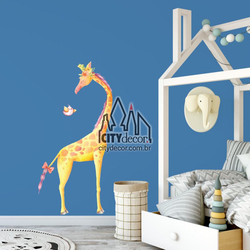 Adesivo de parede infantil girafa Adesivo de parede infantil girafa