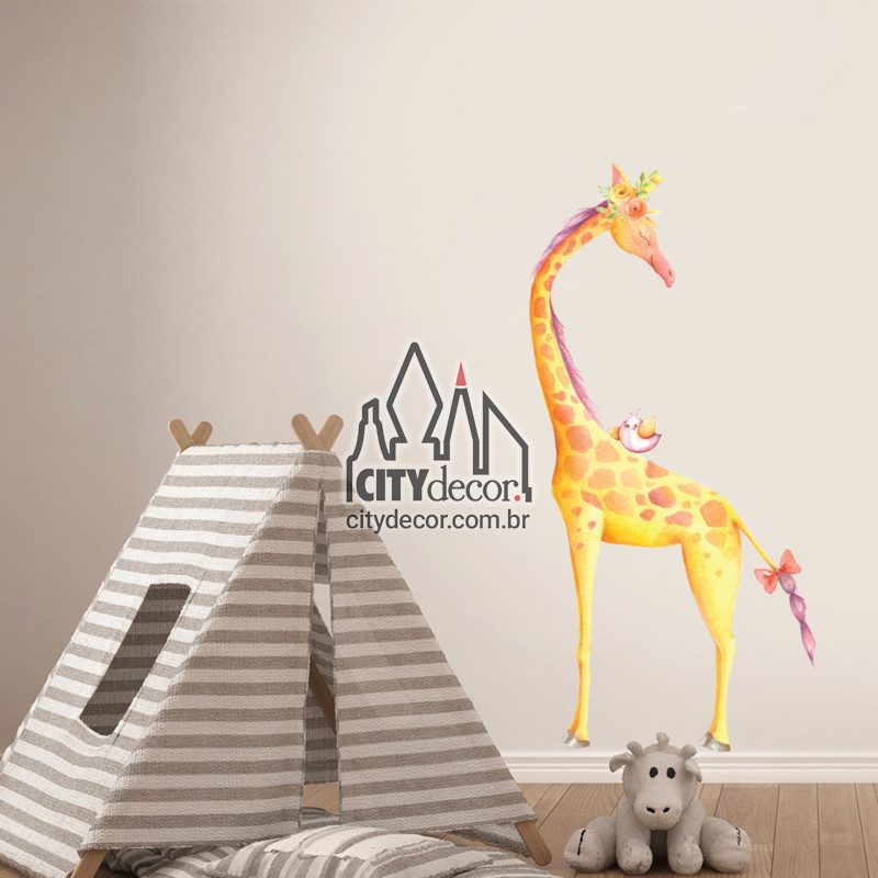Adesivo de parede infantil girafinha Adesivo de parede infantil girafinha