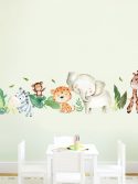Adesivo de parede infantil safári