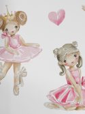Adesivo de parede infantil bailarina