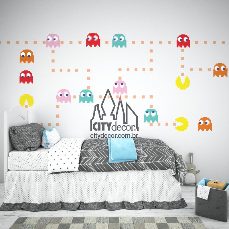 Adesivo de parede PacMan Adesivo de parede PacMan
