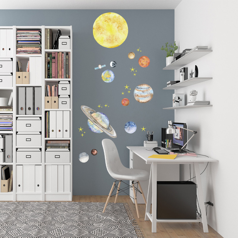 Adesivo de parede planetas Adesivo de parede planetas