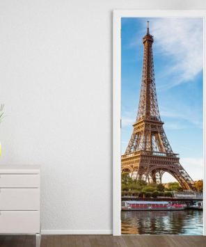 Adesivo p/ envelopamento de porta torre Eiffel