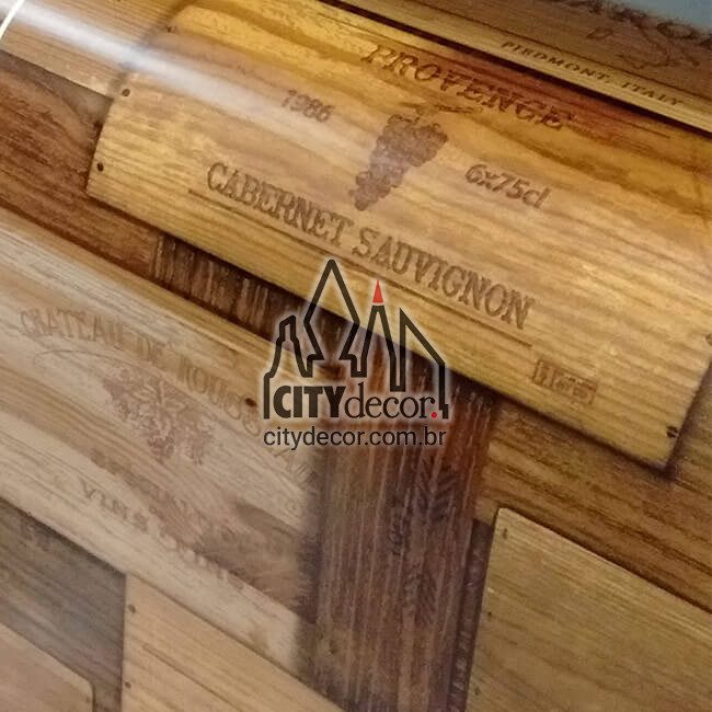 detalhe papel de parede tema vinho impresso