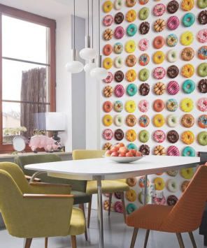Adesivo papel de parede Donuts sortidos