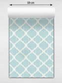 Papel de parede geométrico clássico azul