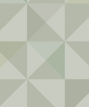 Papel de parede geométrico verde