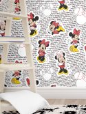 papel de parede Minnie vermelha no quarto