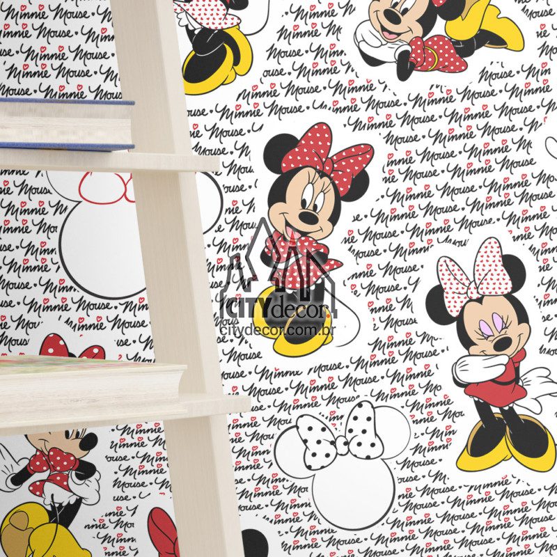 Papel de parede Minnie vermelha poses Papel de parede Minnie vermelha poses