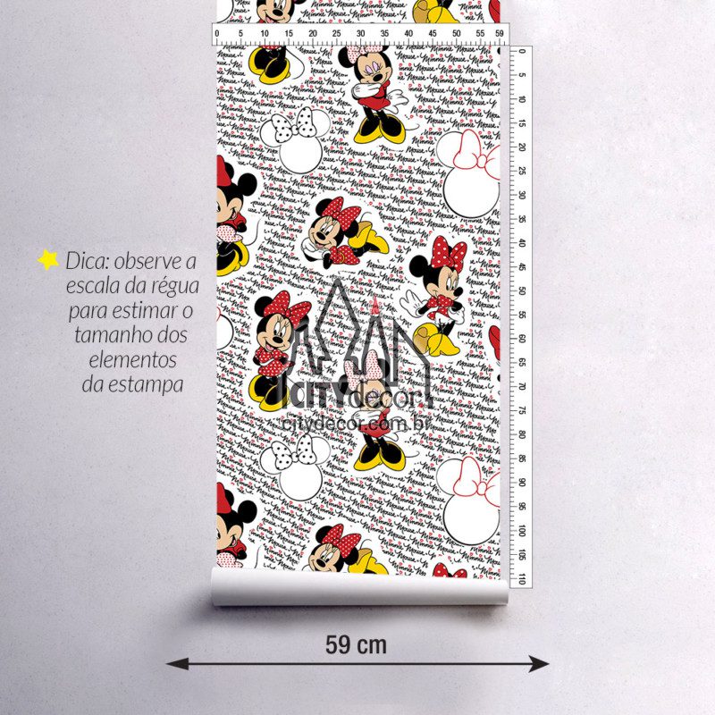 papel de parede Minnie vermelha para quarto papel de parede Minnie vermelha para quarto