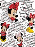 papel de parede Minnie vermelha para quarto