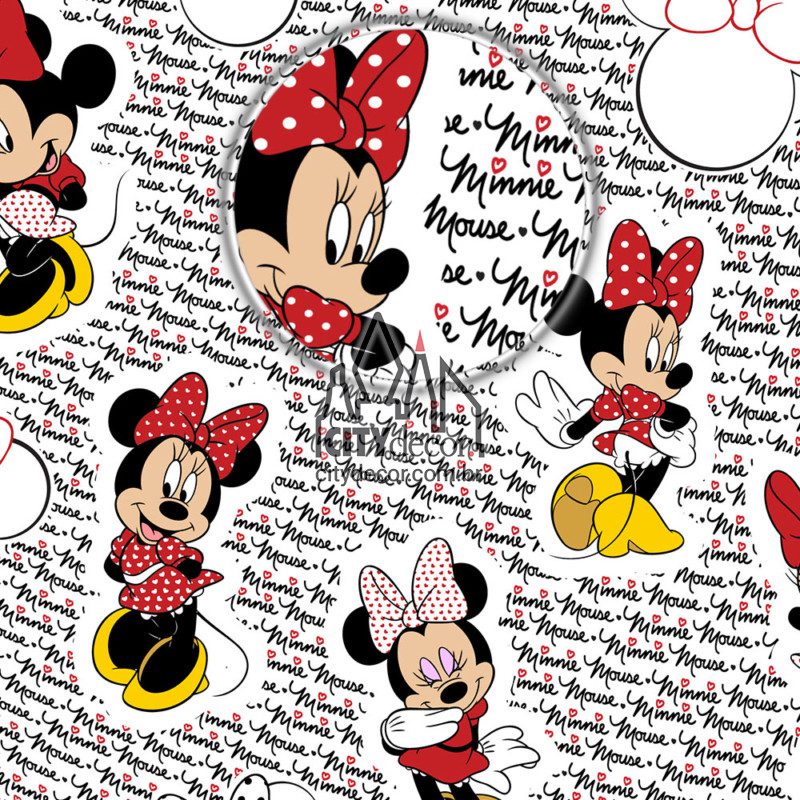 papel de parede Minnie fashion papel de parede Minnie vermelha para quarto