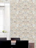 Adesivo papel de parede ripas de madeira envelhecida