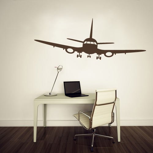 Adesivo de parede avião aterrissando Adesivo de parede avião aterrissando