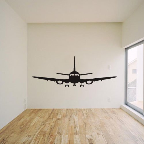 Adesivo de parede avião aterrissando Adesivo de parede avião aterrissando