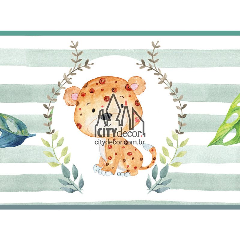 Faixa decorativa bichinhos do safari Faixa decorativa bichinhos do safari