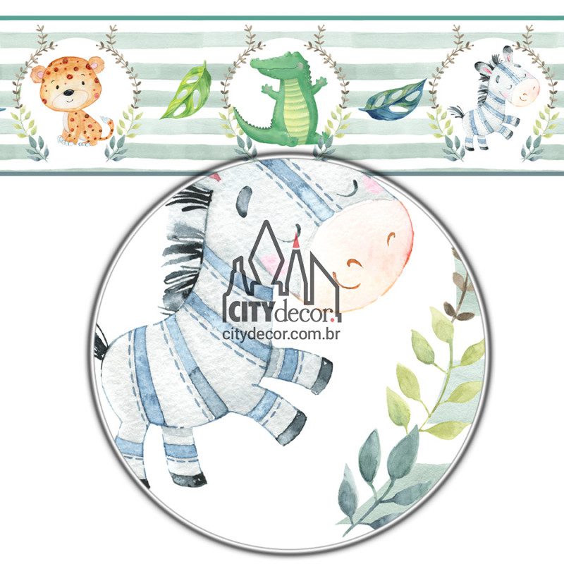 Faixa de parede bichinhos do safari Faixa de parede bichinhos do safari