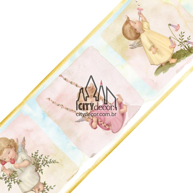 Faixa de parede anjinhos versão 1 Faixa de parede anjinhos versão 1