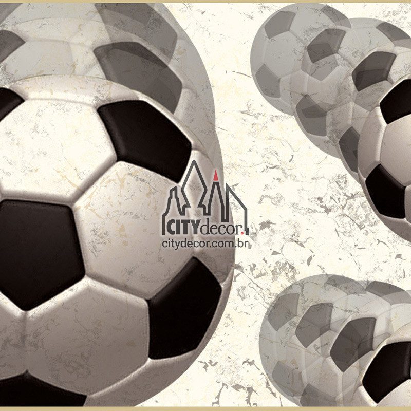 Faixa decorativa bolas de futebol