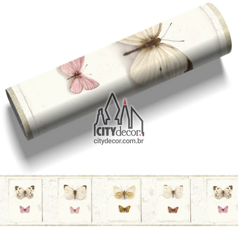 Faixa decorativa coleção de borboletas Faixa decorativa coleção de borboletas
