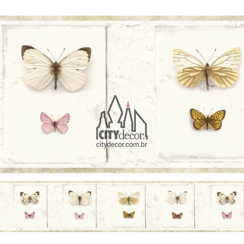Faixa de parede coleção de borboletas Faixa de parede coleção de borboletas
