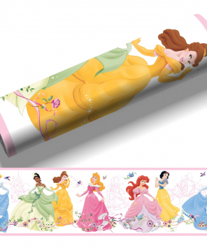 Faixa de parede festa das princesas Disney