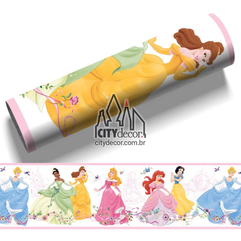 Faixa de parede festa das princesas Disney Faixa de parede festa das princesas Disney