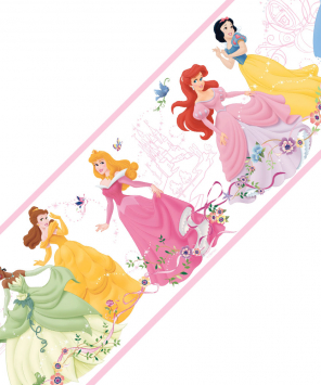 Faixa decorativa festa das princesas Disney