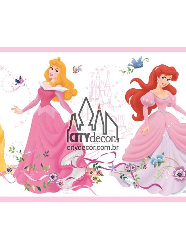 Faixa adesiva festa das princesas Disney