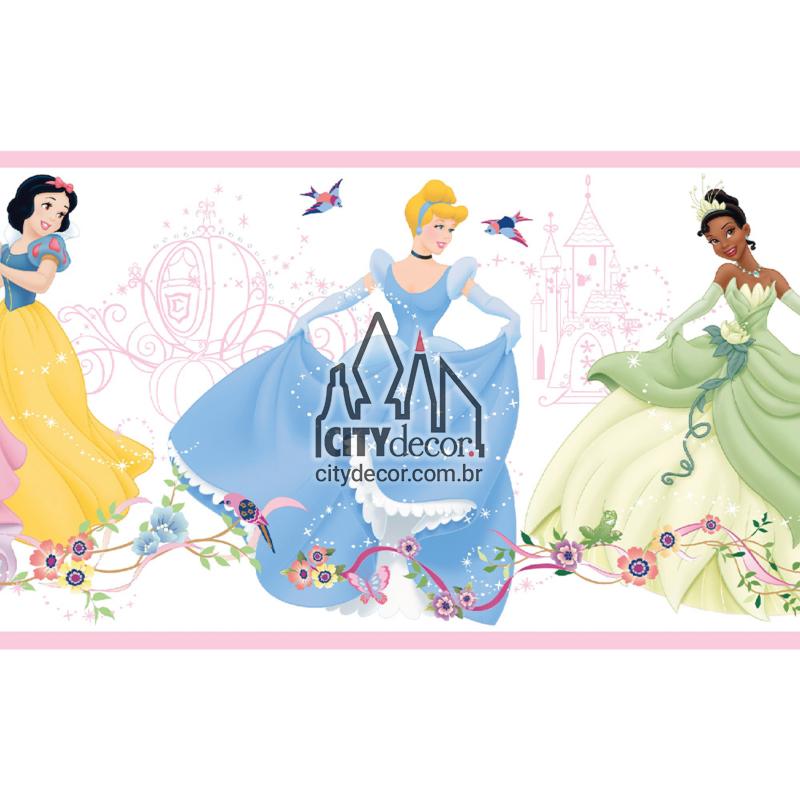 Faixa de parede princesas Disney Faixa de parede princesas Disney