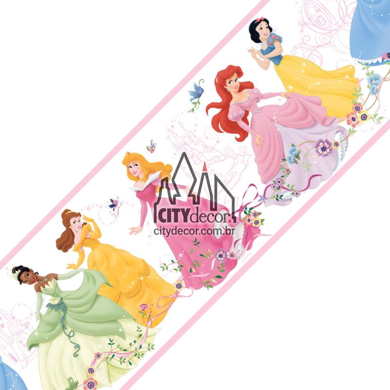 Faixa decorativa festa das princesas Disney Faixa decorativa festa das princesas Disney