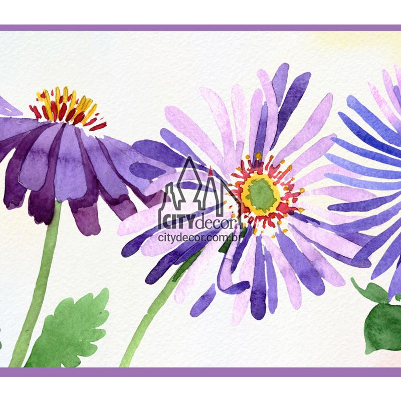 Faixa adesiva flor lilás Faixa adesiva flor lilás