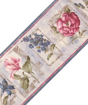 Faixa decorativa flores vintage