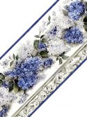 faixa adesiva floral azul