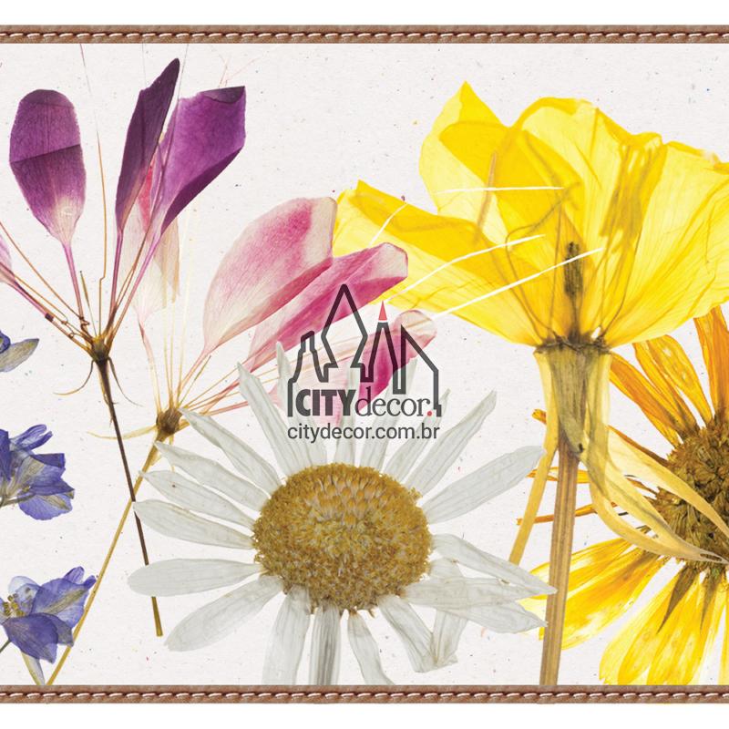 Faixa adesiva flores desidratadas Faixa adesiva flores desidratadas