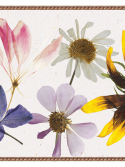 Faixa de parede flores realistas