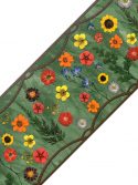 Faixa de parede flores texturizadas