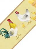 Faixa decorativa para cozinha galinha e galo