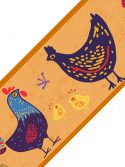 Faixa decorativa para cozinha galinha com pintinhos