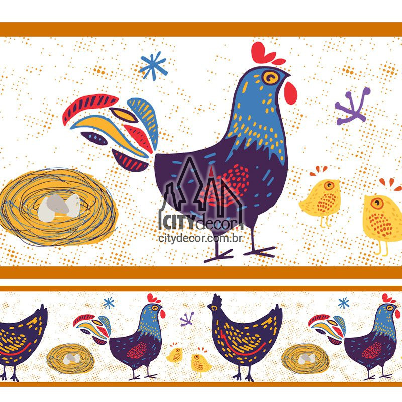 Faixa decorativa para cozinha galinha Faixa decorativa para cozinha galinha