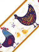 Faixa de parede para cozinha galinha