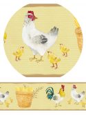 Faixa de parede para cozinha galinha com pintinhos