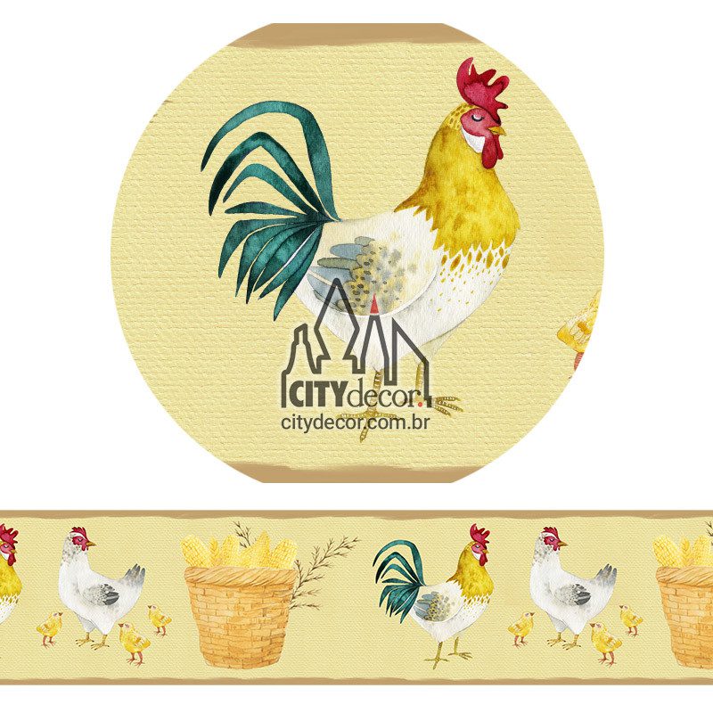 Faixa de parede galo Faixa de parede galo