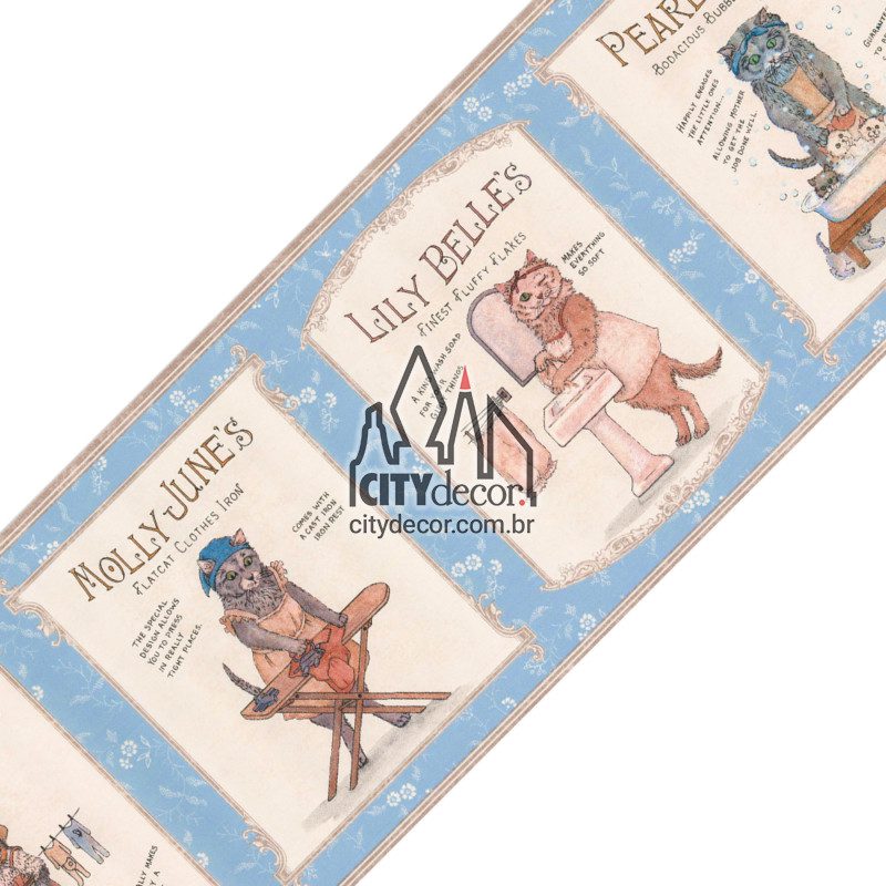 Faixa de parede gatinha do lar Faixa de parede gatinha do lar